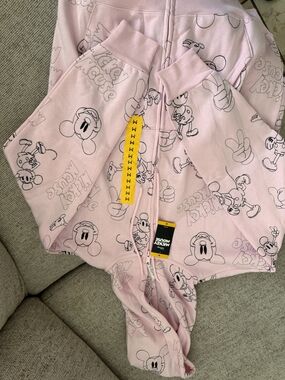 Disney Light Pink Mickey Mouse Sketch Zip Hoodie